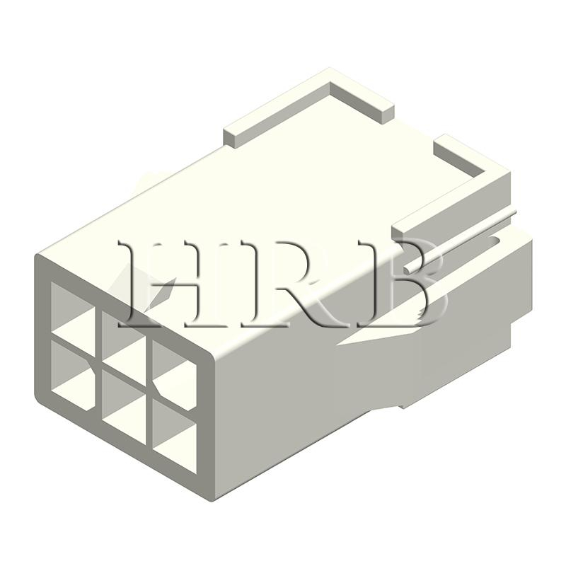 FL-4,14 ​​mm connector met vrouwelijke behuizing en paneelmontage-oren