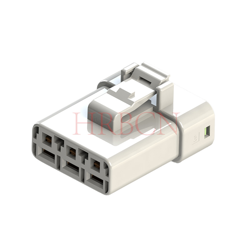 HRB 6,35 mm automatische waterdichte 3-polige draadlipcontactconnector 