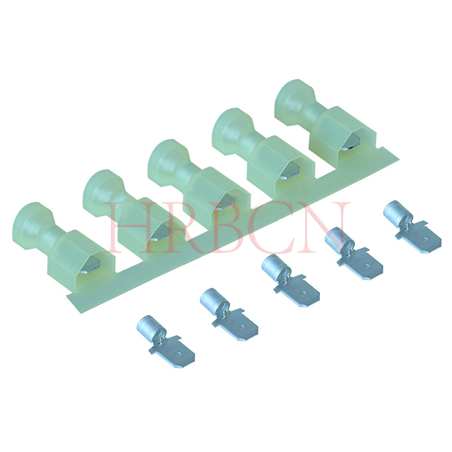 HRB 6,35 mm rechte geïsoleerde mannelijke aansluiting AWG12-10 | M6351-serie