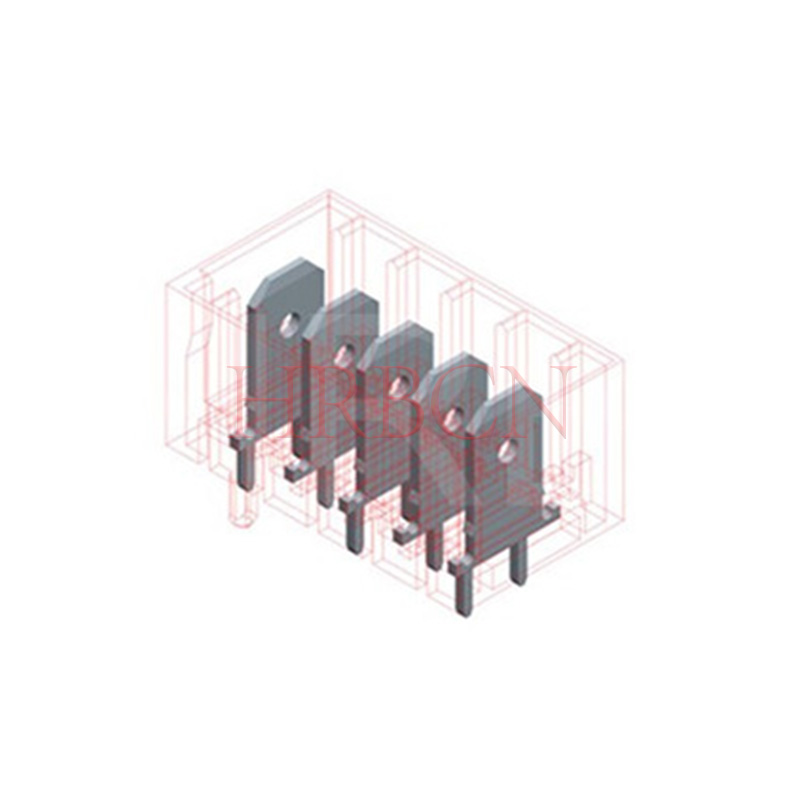 RAST 5,0 mm headerconnector M9408 rechte pin