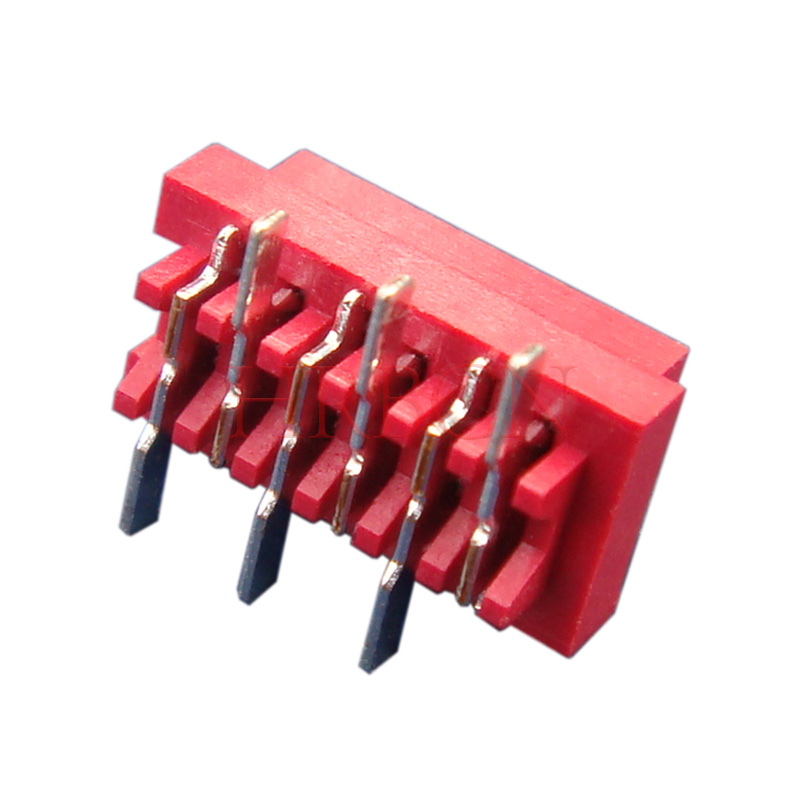 1,27 mm geperforeerde rode IDC-kaartkopconnector M25482-2xN