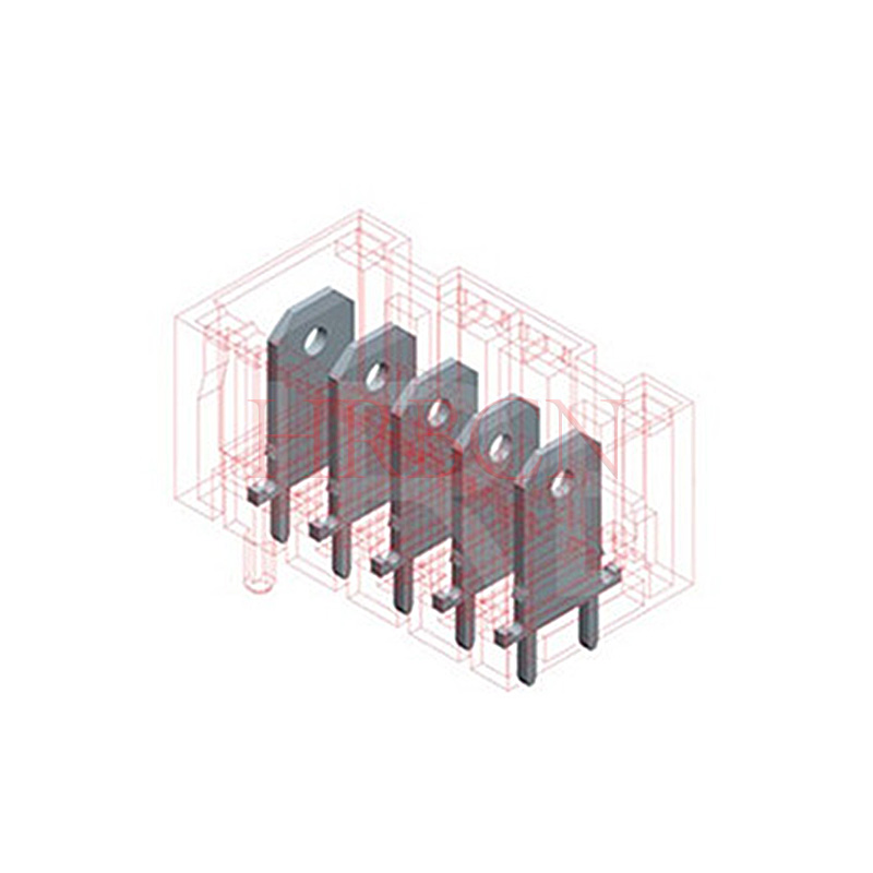 RAST 5,0 mm headerconnector M9404 rechte pin