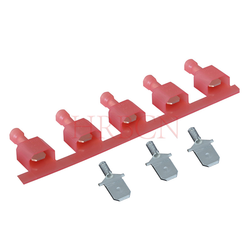 HRB 250 Mannelijke en Vrouwelijke Terminals Rood Nylon Volledig Geïsoleerd AWG#22-18