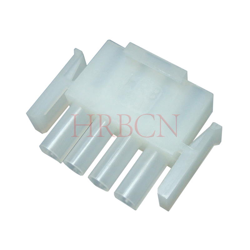 Rechthoekige connector met 6,35 steek, enkele rij behuizing P9848-1X4