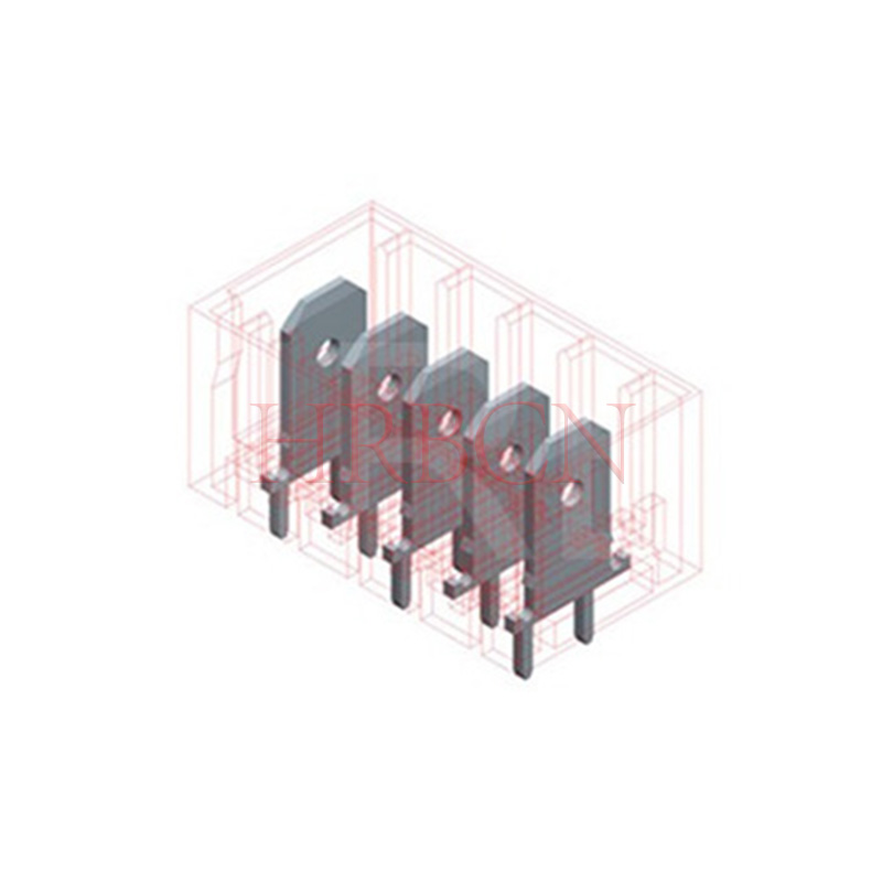 RAST 5,0 mm headerconnector M9409 rechte pin