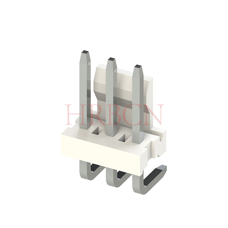 Rechthoekige pin-header van 3,96 steek met achterwaartse bocht