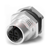 M12 A-codering Paneel Voormontage Vrouwelijke ronde connector 9-12 polen