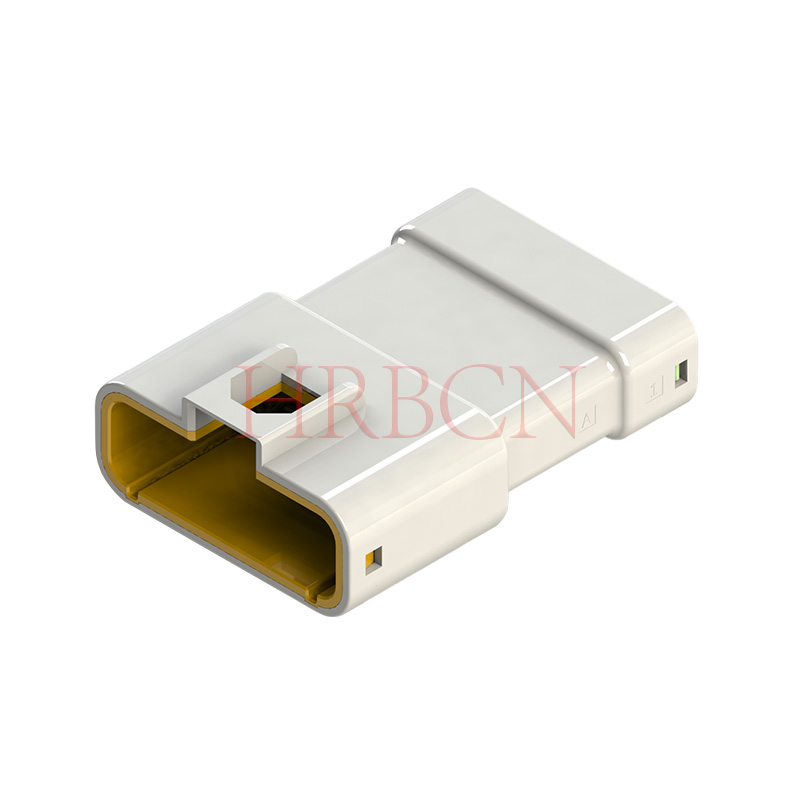 HRB 6,35 mm Sing Row 4-polige waterdichte connector 