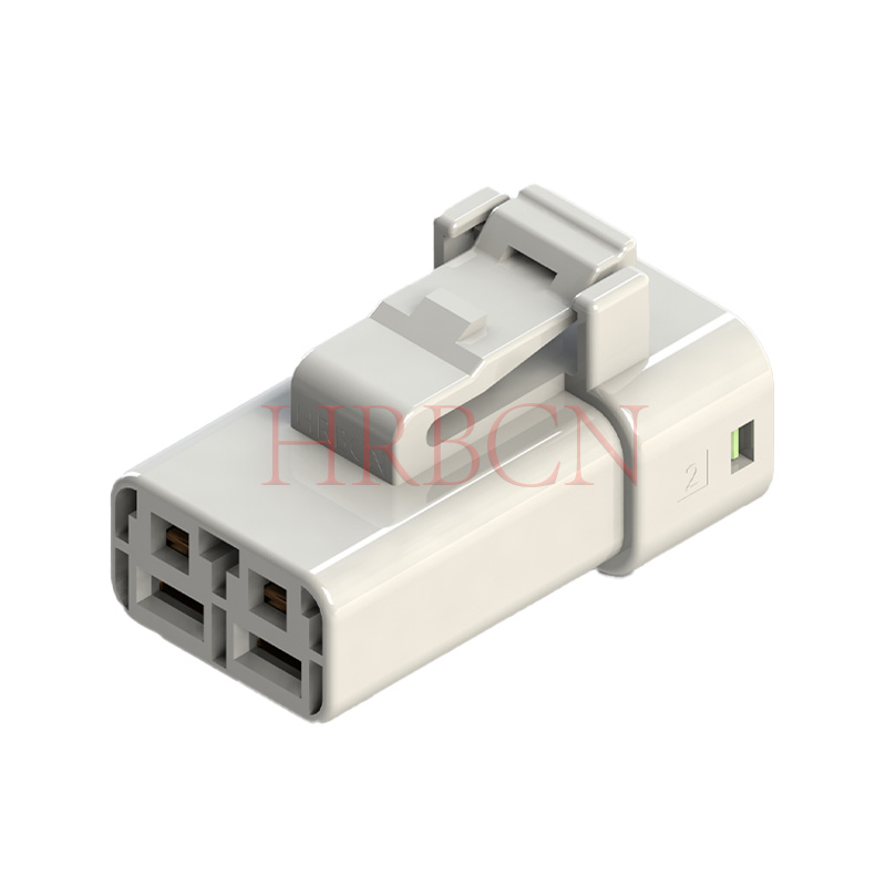 HRB 6,35 mm automatische waterdichte 2-polige draadlipcontactconnector 