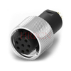 M12 A-codering Freestyle montage vrouwelijke ronde connector 9-12 polen