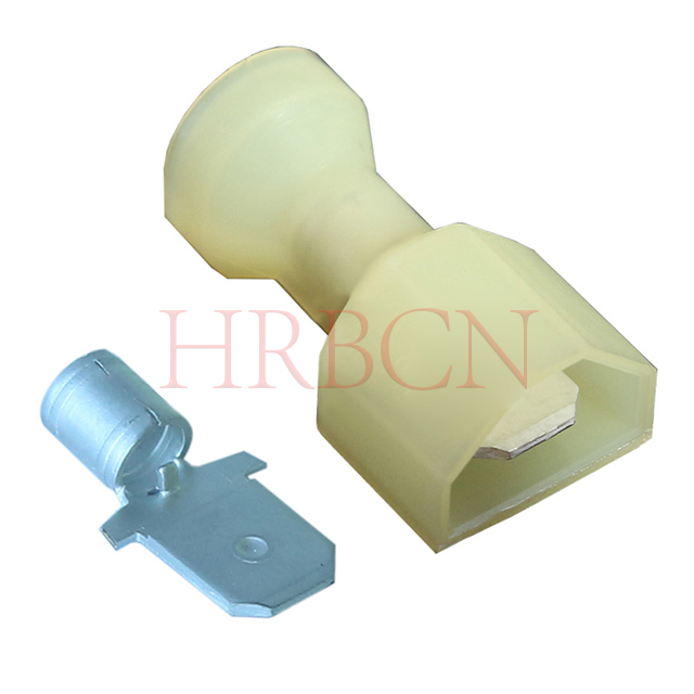 HRB 6,35 mm rechte geïsoleerde mannelijke aansluiting AWG12-10 | M6351-serie