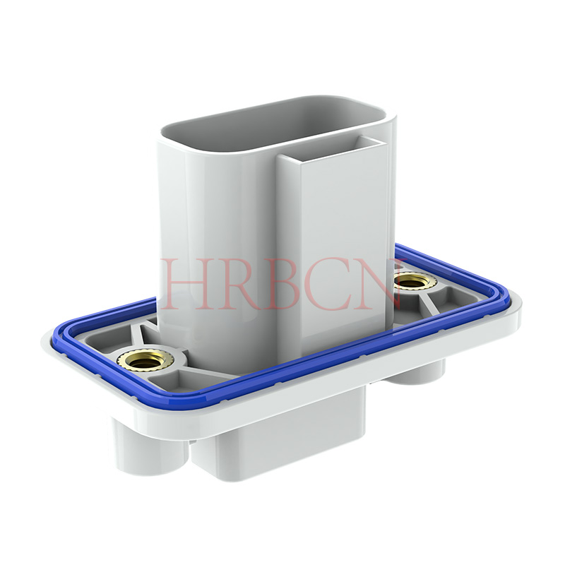 HRB 4,0 mm draad-naar-draad waterdichte voedingsconnector met paneelmontage
