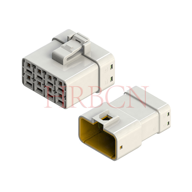 HRB 6,35 mm automatische waterdichte 2-rij draad-naar-draadconnector 