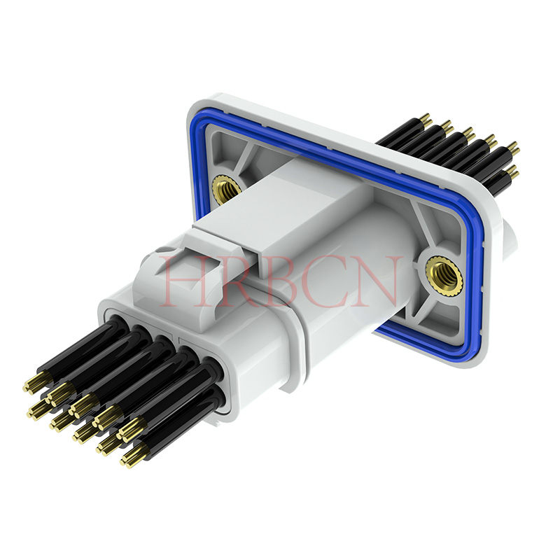 HRB 4,0 mm draad-naar-draad waterdichte voedingsconnector met paneelmontage