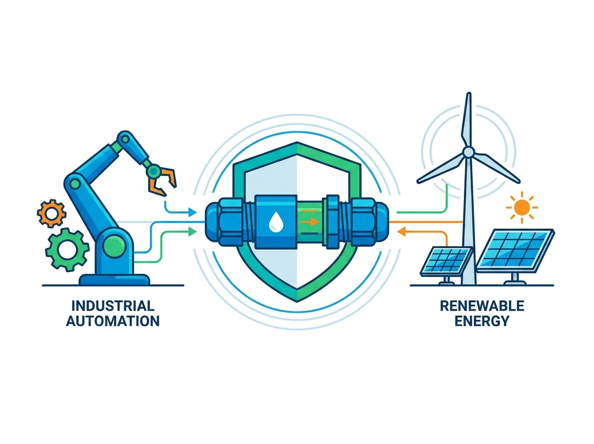 Waterdichte connector voor industriële en duurzame energietoepassingen