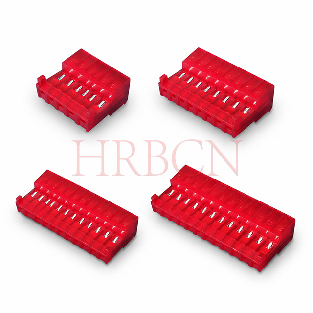 IDC-connector 2,54 pitch gesloten uiteinde 90 graden met polariserende lipjes