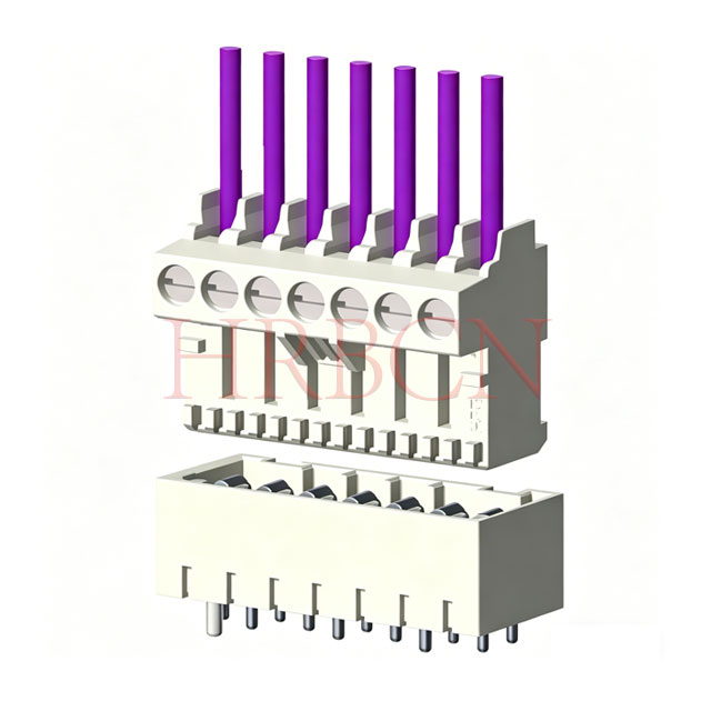 M5038-serie RAST 5 IDC en schroef indirecte bijpassende PCB-connector 5,0 mm