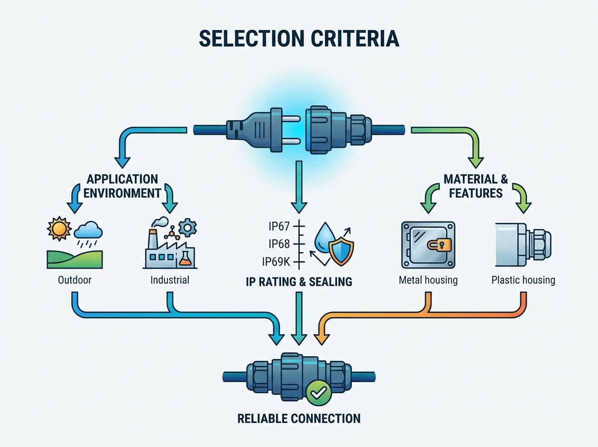 Waterdichte connector voor industriële toepassingen