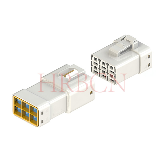 HRB 6,35 mm automatische waterdichte 2-rij draad-naar-draadconnector 