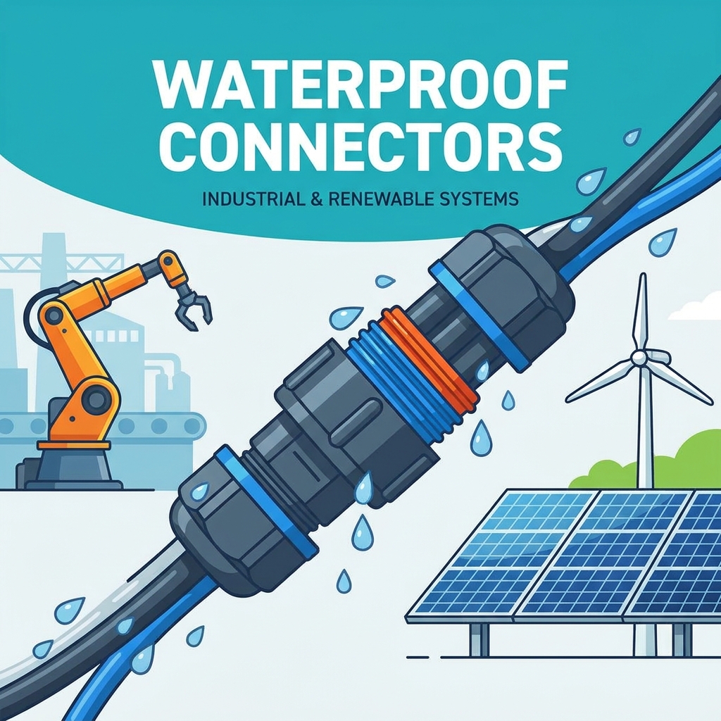 Waterdichte connectoren voor industriële automatisering en hernieuwbare energiesystemen