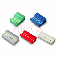 IDC-connector 2,54 pitch gesloten uiteinde 90 graden met polariserende lipjes