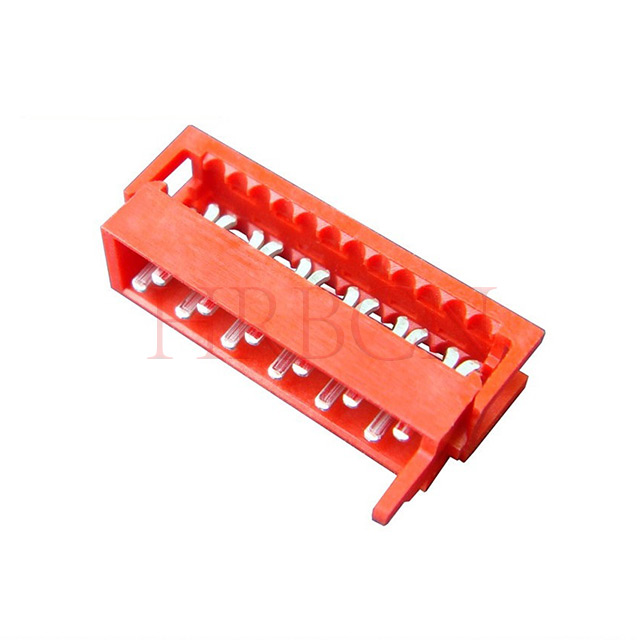Verticale IDC-stekkerconnector met dubbele rij van 1,27 mm